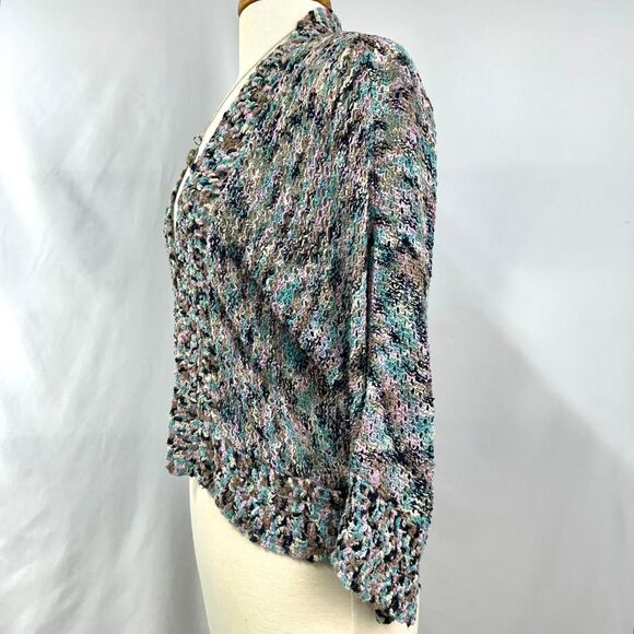 JH Collectibles Colorful Open Knit Cardigan Women's M Fairy Twee Whimsigoth Y2K - Picture 3 of 5